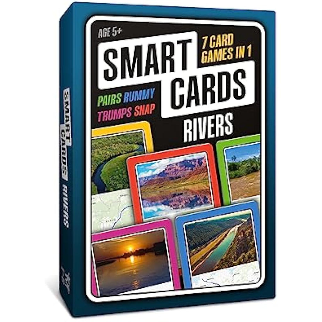 Rivers Smart Cards | 7-in-1 Educational Travel Card Game