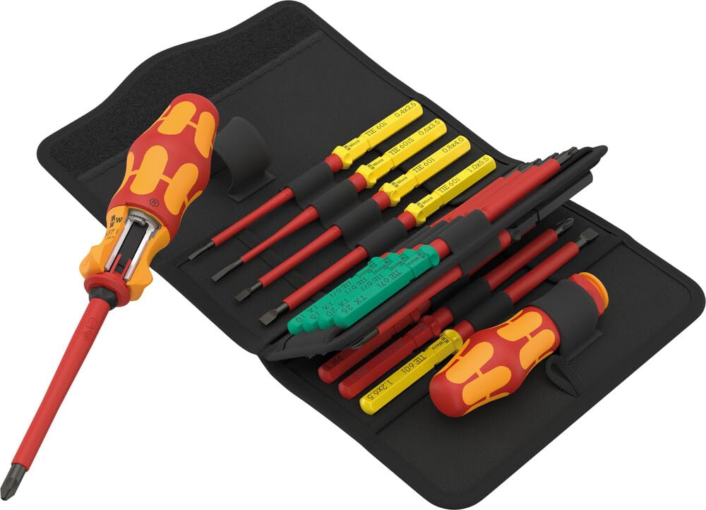 Wera Kraftform Kompakt VDE 17 RA 1 Insulated Ratchet Set - 17 Pieces
