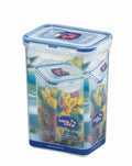 Pack of 6) Lock & Lock Food Storage Box, Storage Box, Transparent, 1.3 l Square Set by Danto® High 135 x 102 x 185 mm - image 1