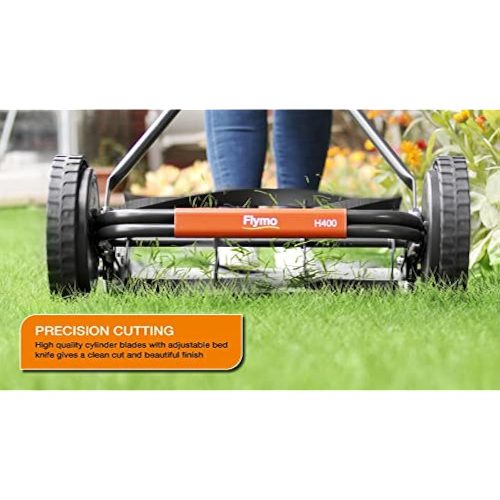 Flymo H400 Manual Cylinder Push Lawn Mower – 40cm Cutting Width