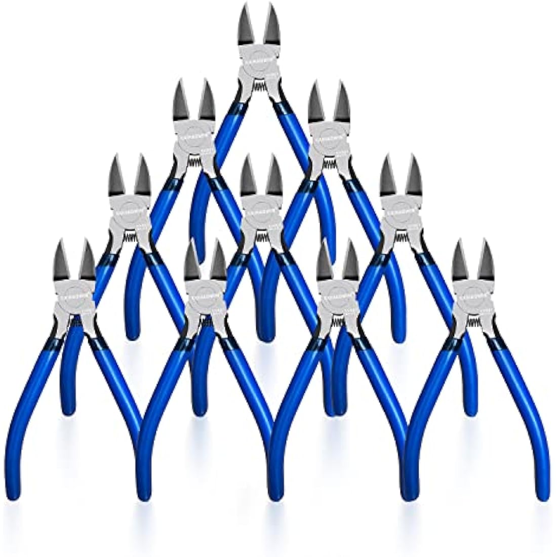 Jolof Store 6-Inch Flush Wire Cutters – 10 Pack High-Carbon Steel Snips
