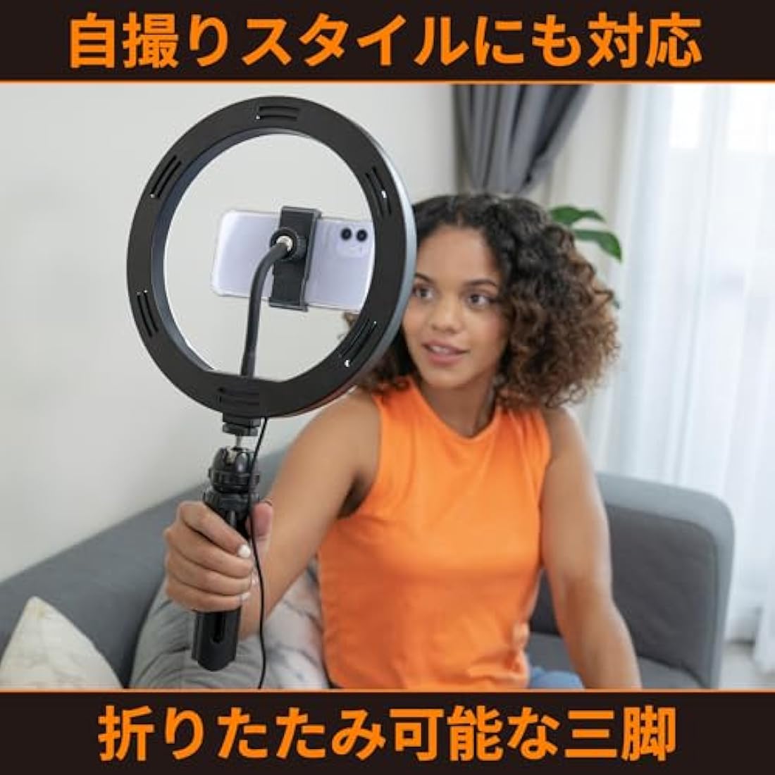 Streamplify LIGHT 10 Ring Light – Portable Tripod & Smartphone Holder