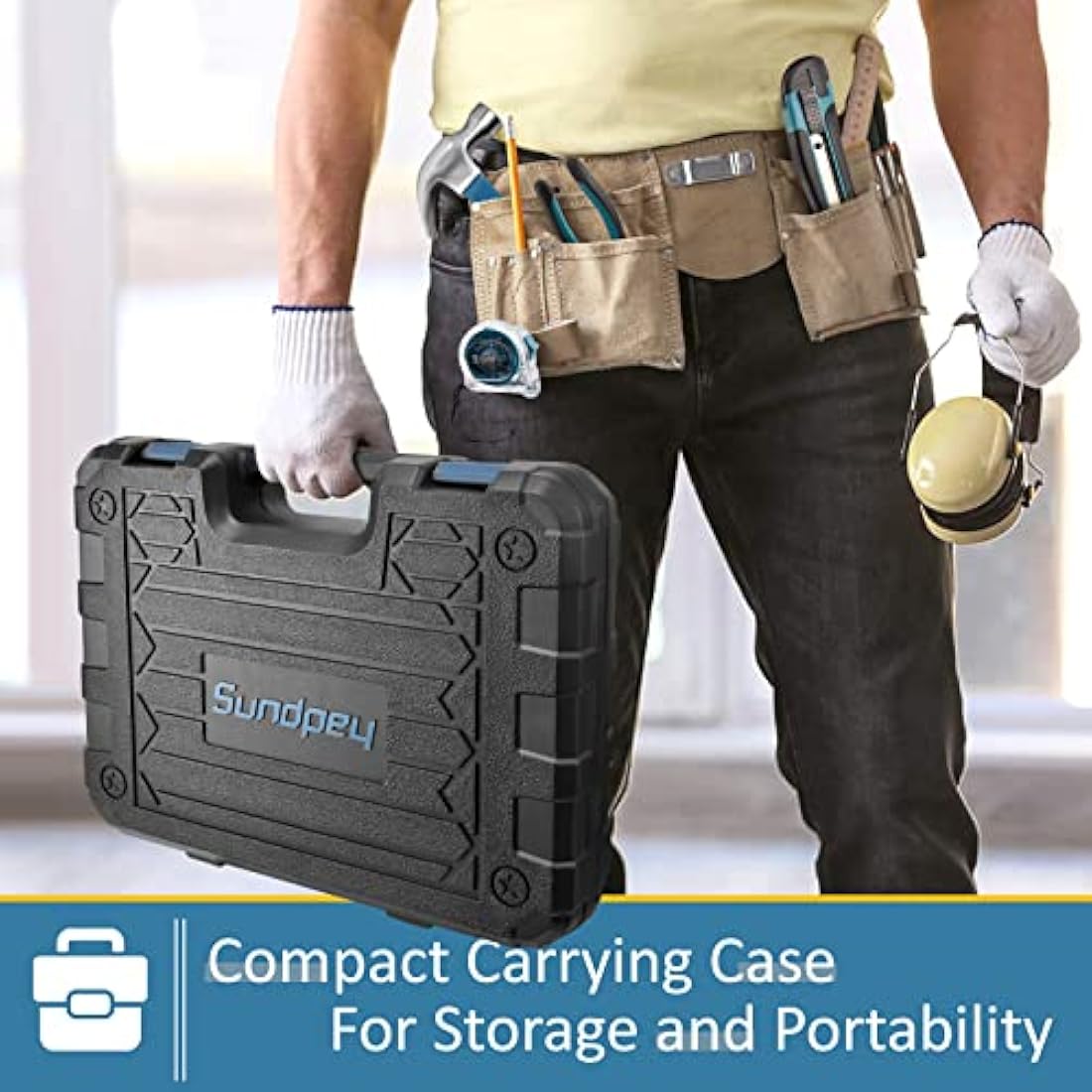 Sundpey 148-Piece Home Tool Kit | Portable Hand Tool Set with Case