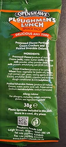 Jolof Store Ploughman's Lunch Snack Pack – Crackers & Cheese (8 x 38g)