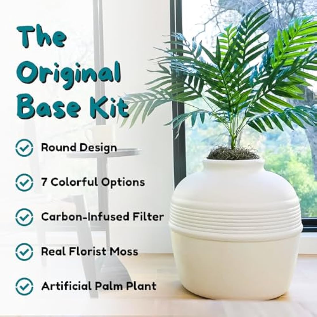 Good Pet Stuff Hidden Litter Box – Enclosed Planter with Odor Filter