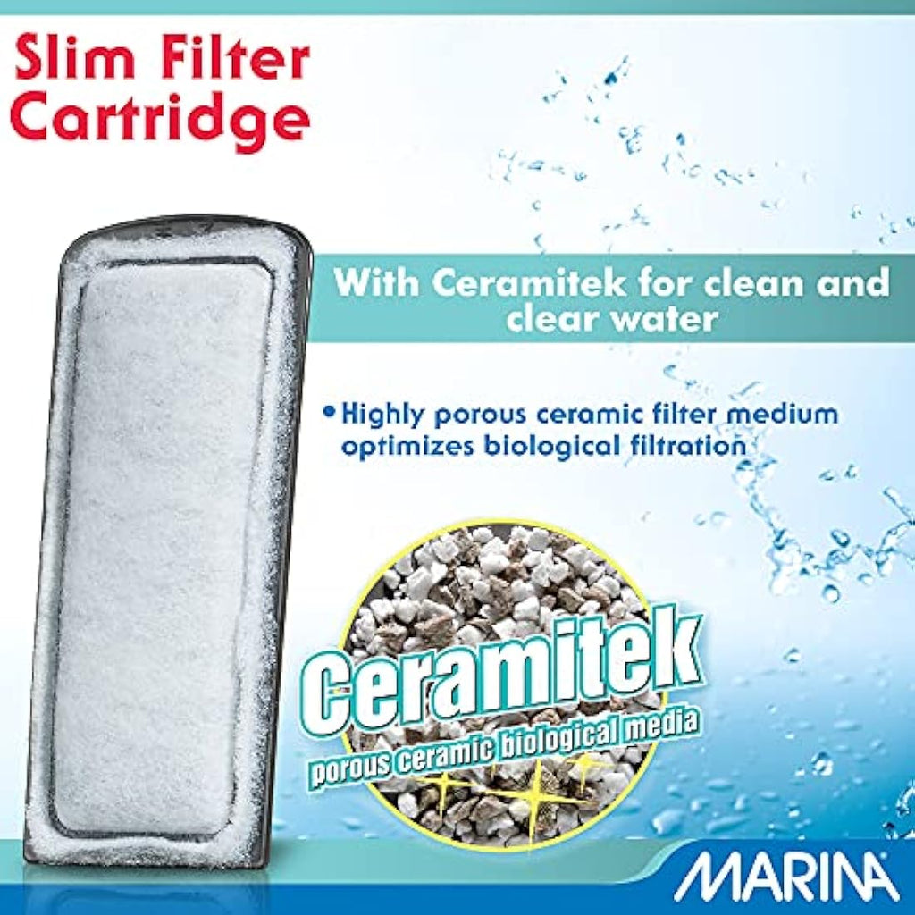 Marina Bio-Carb Slim Filter Cartridge for Tropical Fish - 3 Pack