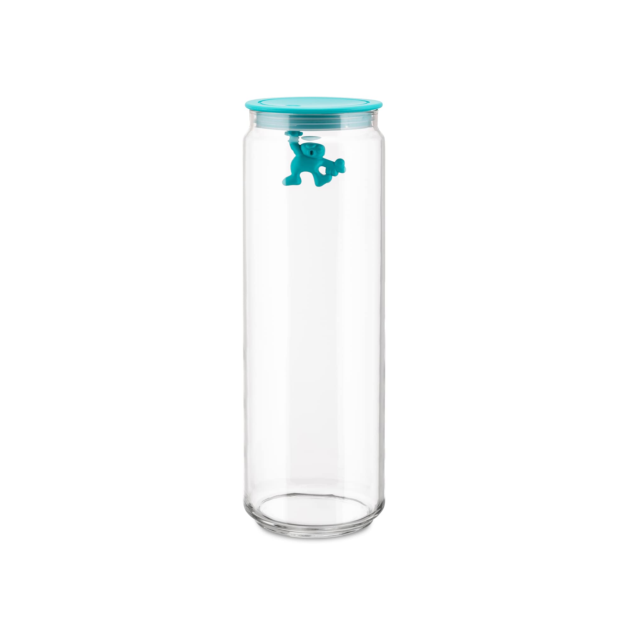 Alessi Gianni Spaghetti Holder - 200cl Glass Jar with Blue Lid