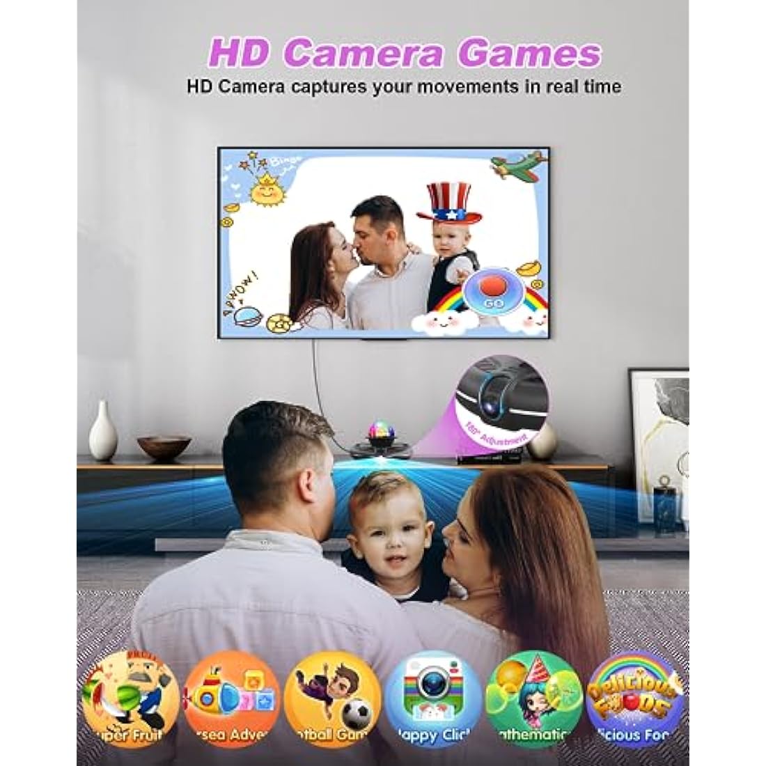 Acelufly Electronic Dance Mat with Camera for TV – Interactive Game