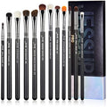 Jessup 12pcs Professional Eyeshadow Makeup Brushes Set – Synthetic Black
