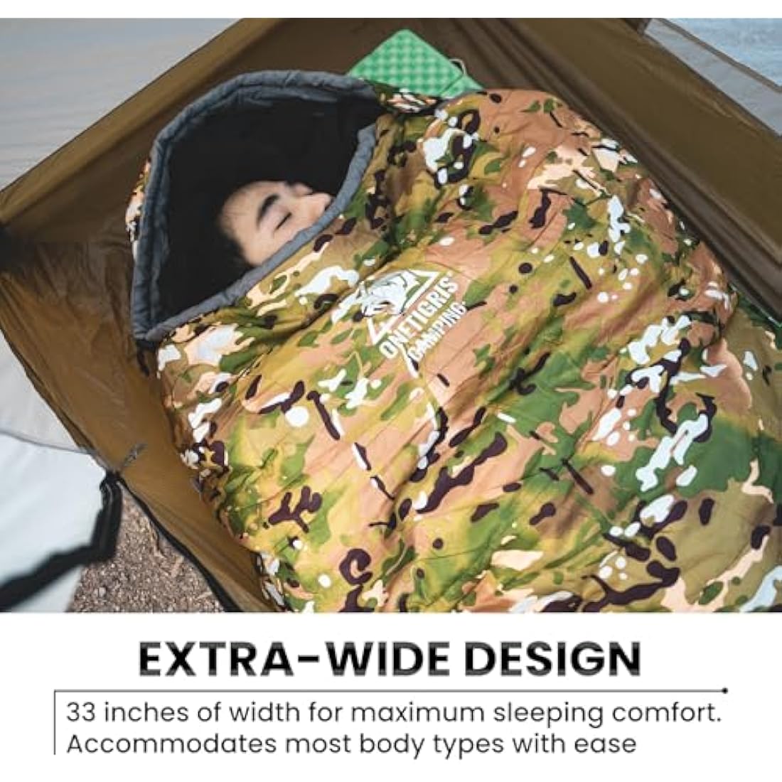 OneTigris Mummy Sleeping Bag | 32°F Cold Weather Camping Gear