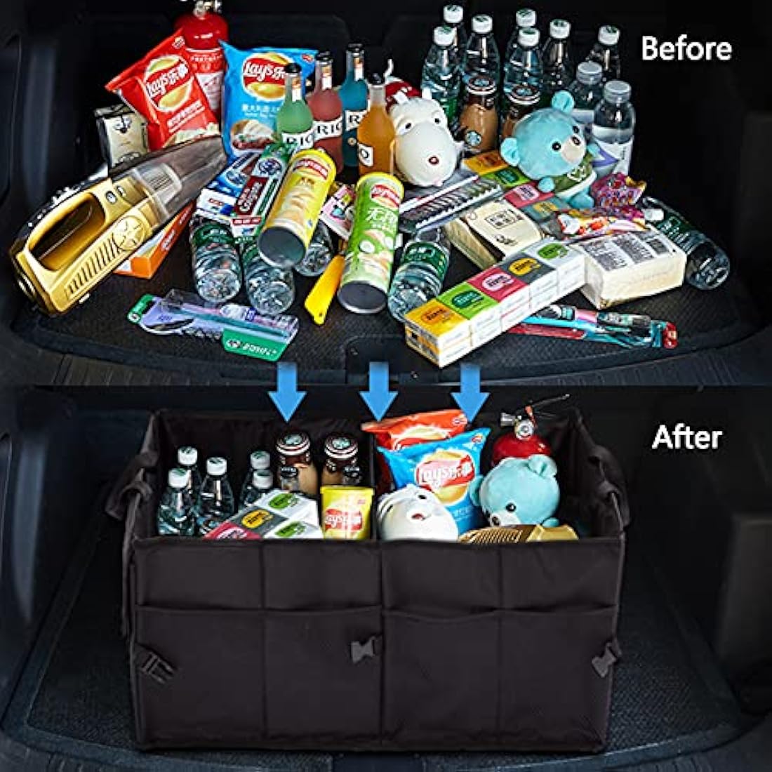 Car Boot Organiser | 60L Foldable 600D Oxford Trunk Bag