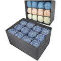 Wardrobe Organiser – 12 Cell Foldable Cationic Fabric Bins