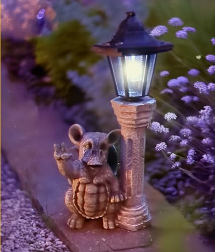 Udo Schmidt Dragon Child Garden Figurine | Solar Lantern Gargoyle