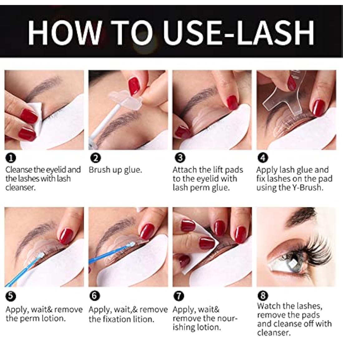 DONG RHYME Lash Lift and Brow Lamination Kit – Collagen Formula 5-Pack