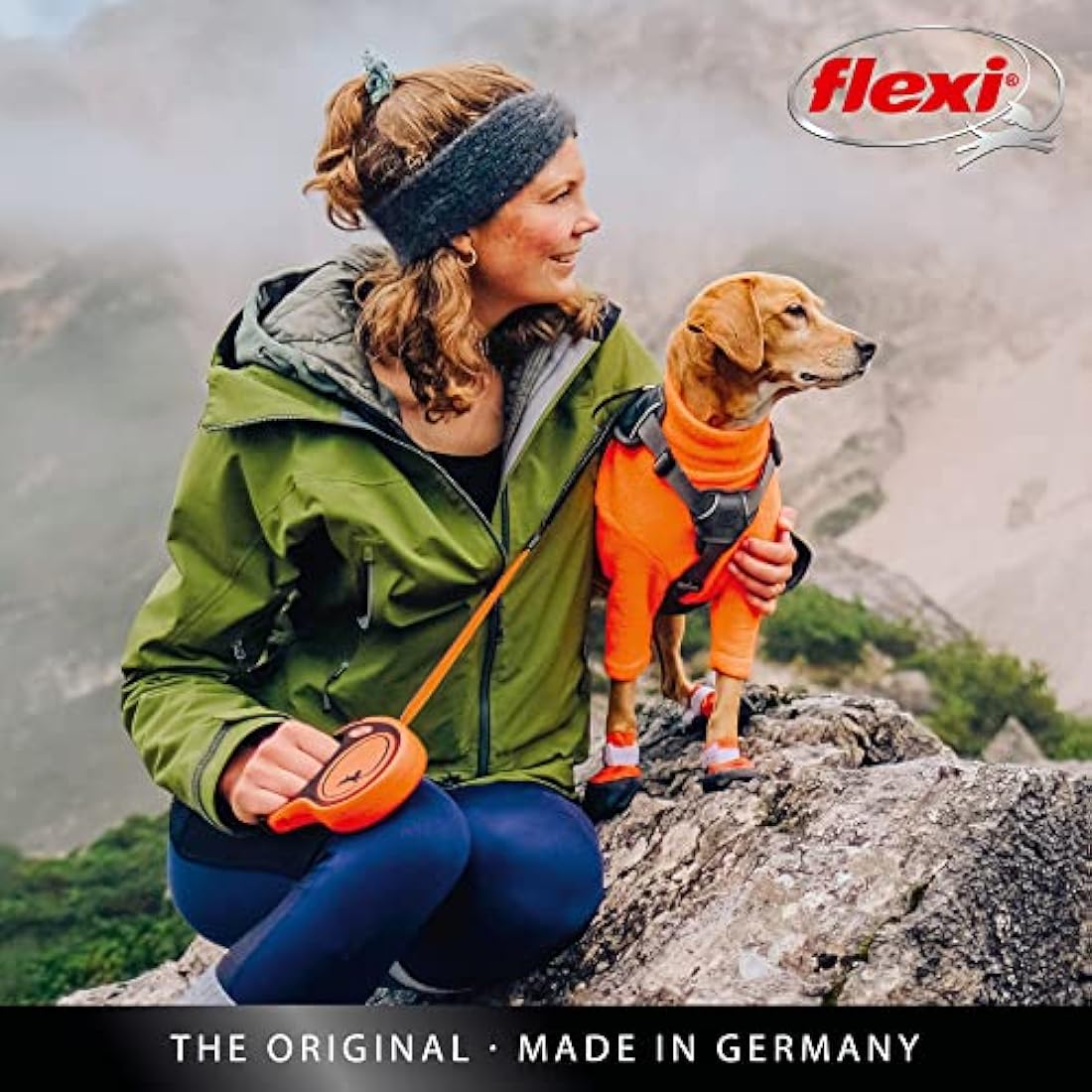 Flexi Xtreme Retractable Dog Leash | 8m Shock Absorbing Tape – Large
