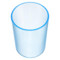 Clear Blue Toothbrush Cup – 3 Inch Plastic Bathroom Tumbler