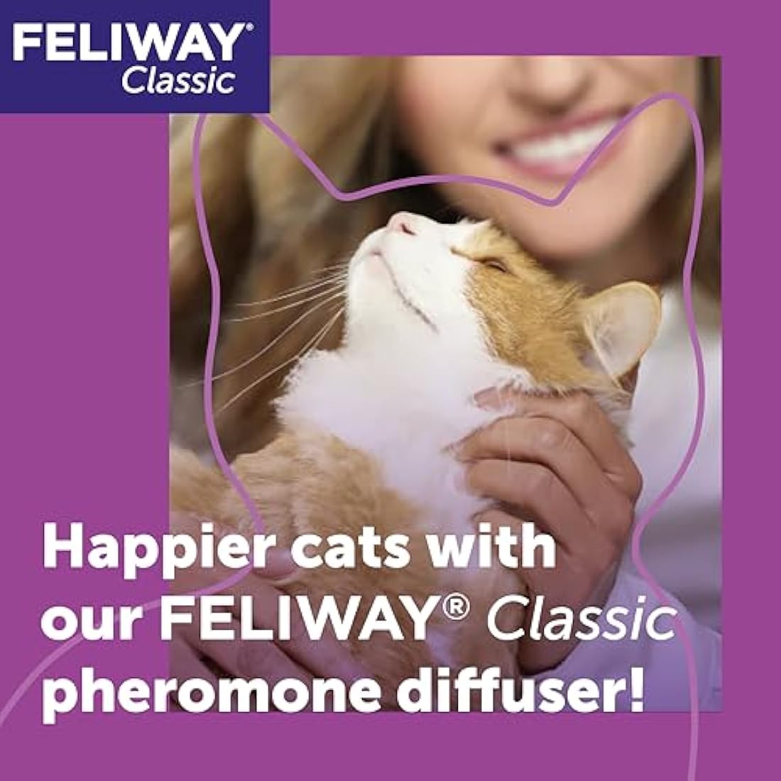 FELIWAY Classic Cat Calming Pheromone Diffuser Refill – 48ml (30 Day)