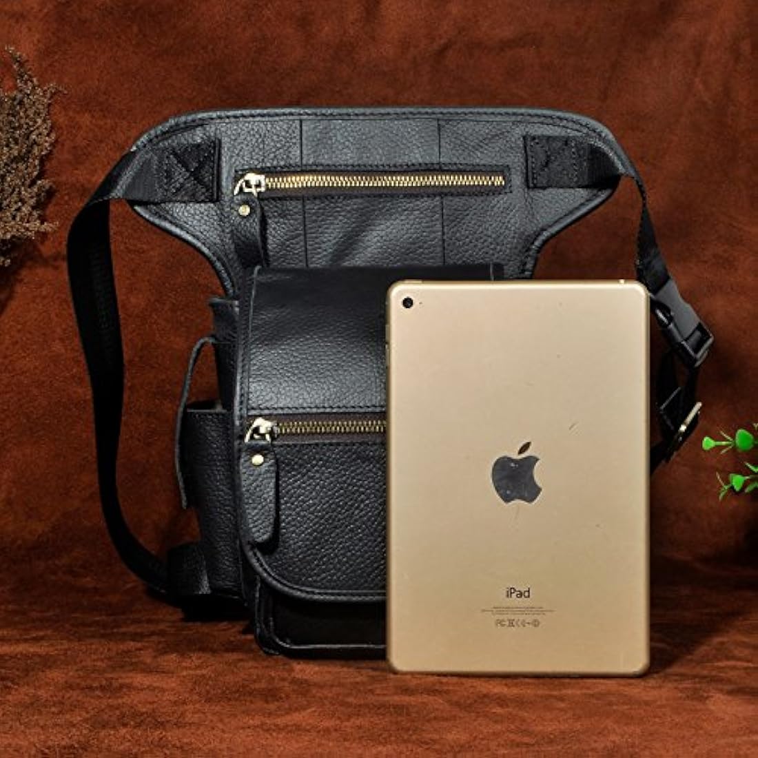 Men's Genuine Leather Drop Leg Bag | Waist Thigh Messenger