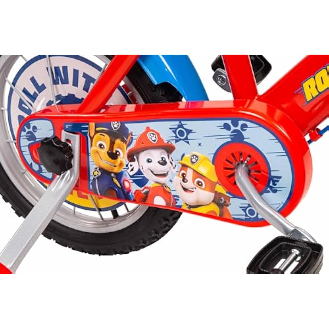 Paw Patrol 14" Kids Bicycle – Blue & Red Bike with Training Wheels