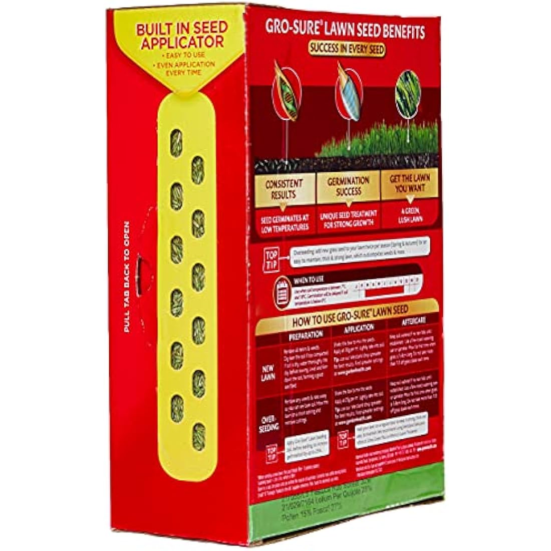 Gro-Sure Fast Acting Lawn Seed – Bird-Proof Grass Seed for Repairs, 300g