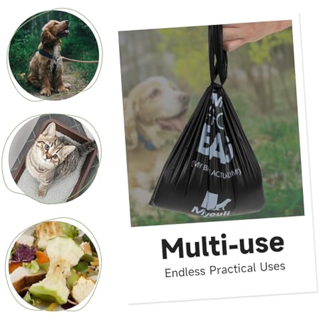 Biodegradable Dog Poop Bags | 300 Count Leak-Proof with Handles
