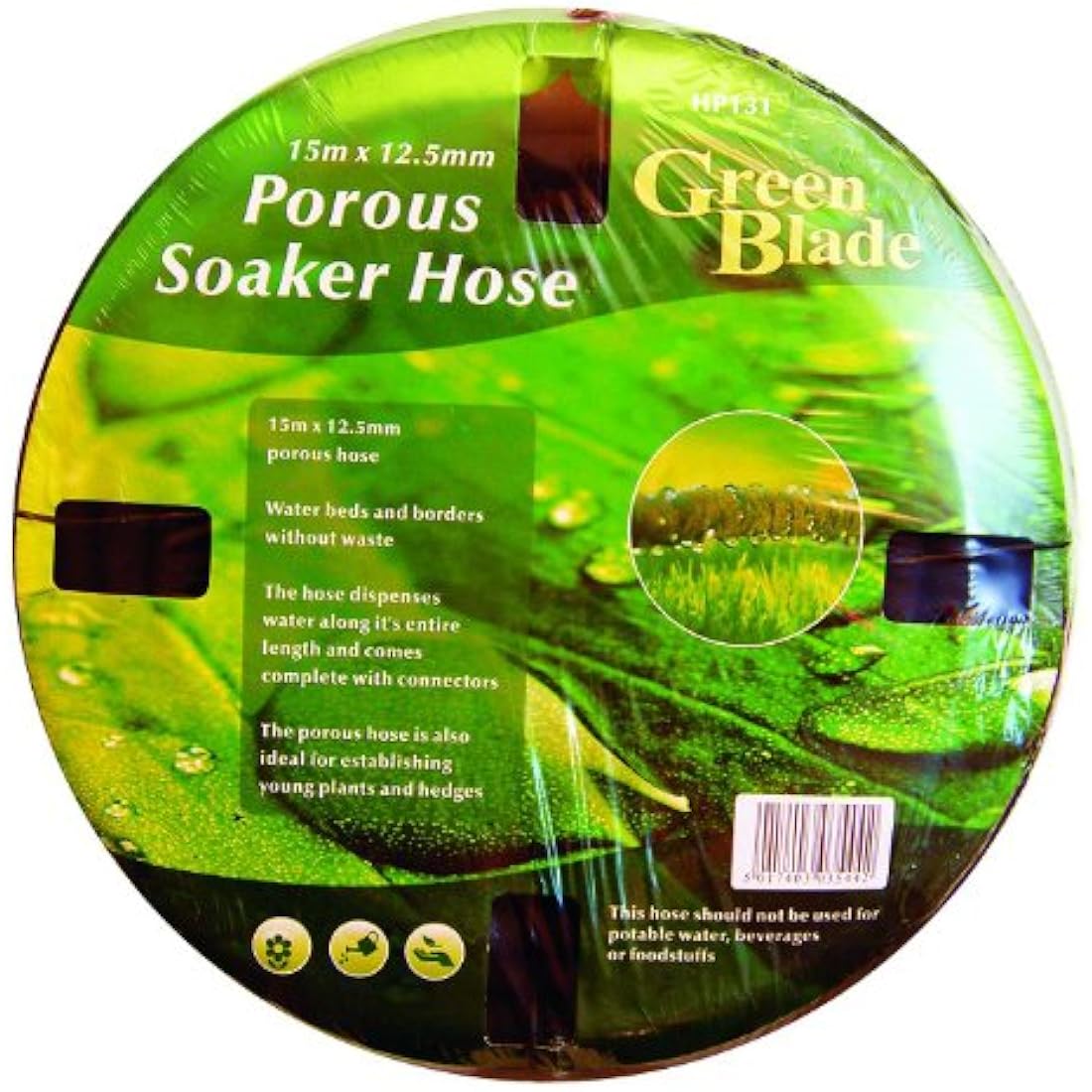 Green Blade Porous Soaker Hose – 12.5mm x 15m Garden Irrigation Pipe