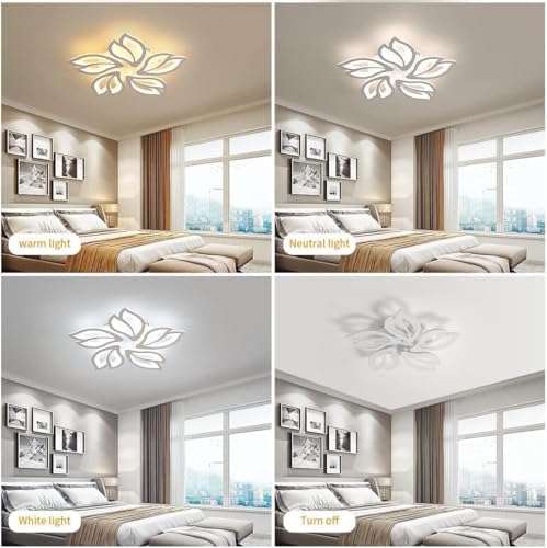 Jolof Store Modern Flower LED Ceiling Light – 45W Dimmable Floral Chandelier