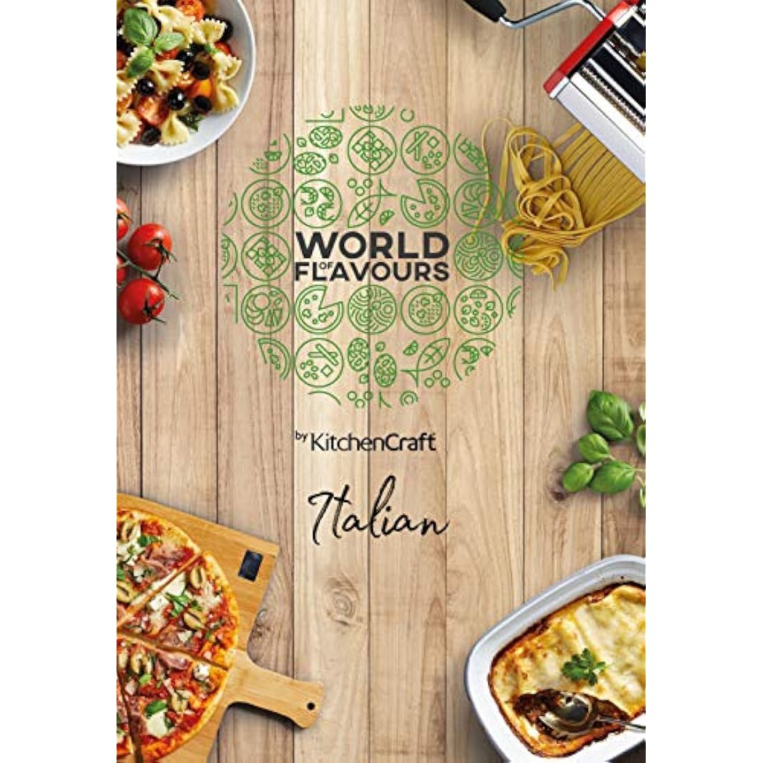 Jolof Store Ceramic Pizza Stone and Rocking Cutter Set – 2 Pieces