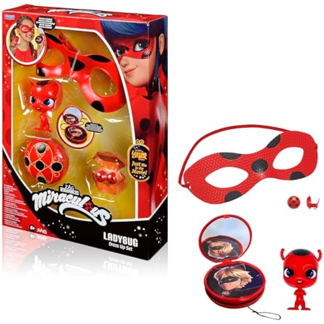 Miraculous Ladybug Role Play Set – Kids Superhero Costume with Mask