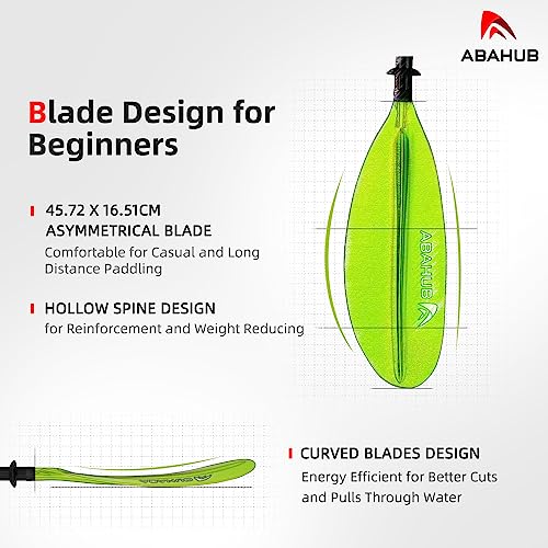 Abahub Kayak Paddle | Adjustable 220–240cm Aluminium Double Paddle