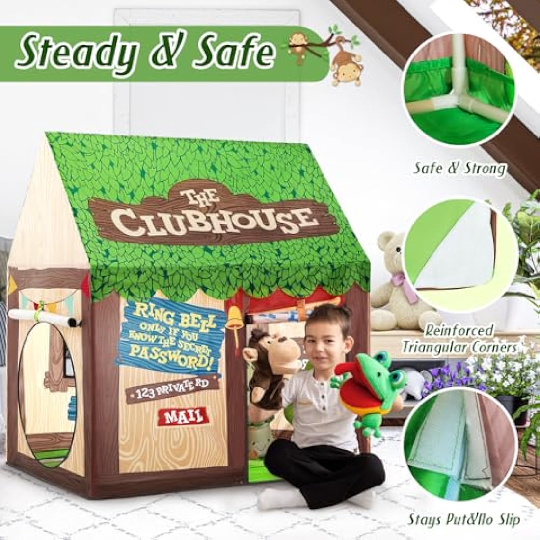 SweHouse Kids Play Tent – Indoor and Outdoor Children's Playhouse