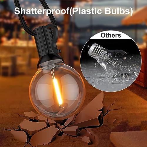 GPATIO 150FT Festoon Lights Outdoor – Shatterproof G40 Garden String Lights