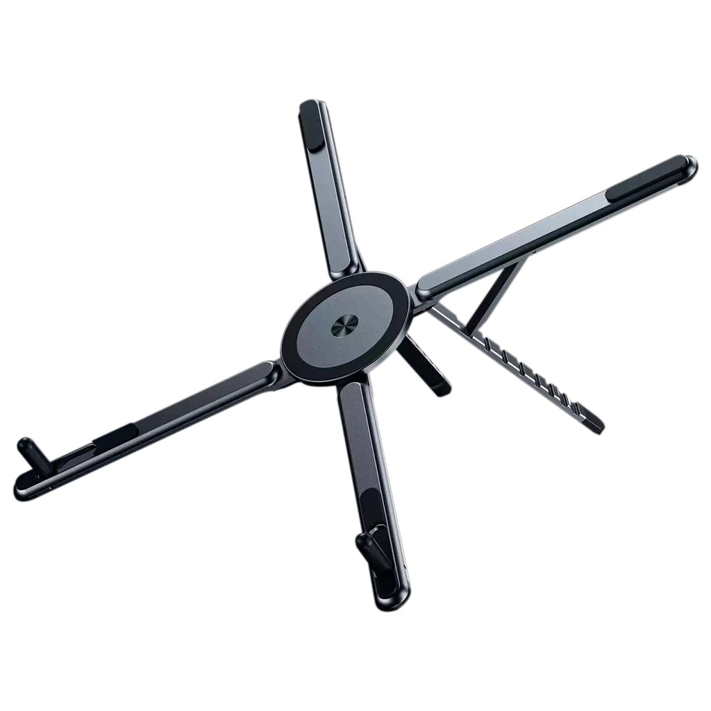 Beruth Adjustable Foldable Laptop Stand for Desk, MagSafe Compatible Aluminum Riser with N52 Magnetic Grip, Portable Holder for MacBook, iPad - image 1