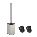 BGL Brushed Nickel Toilet Brush and Holder – Stainless Steel Square Set