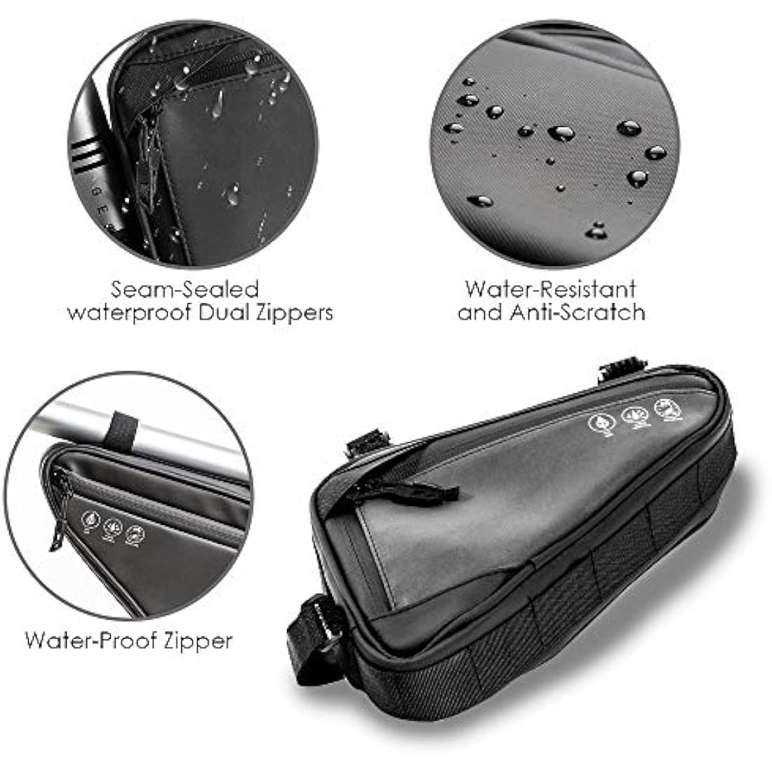 Eyein Bike Triangle Frame Bag – Waterproof Reflective Cycling Tube Pouch