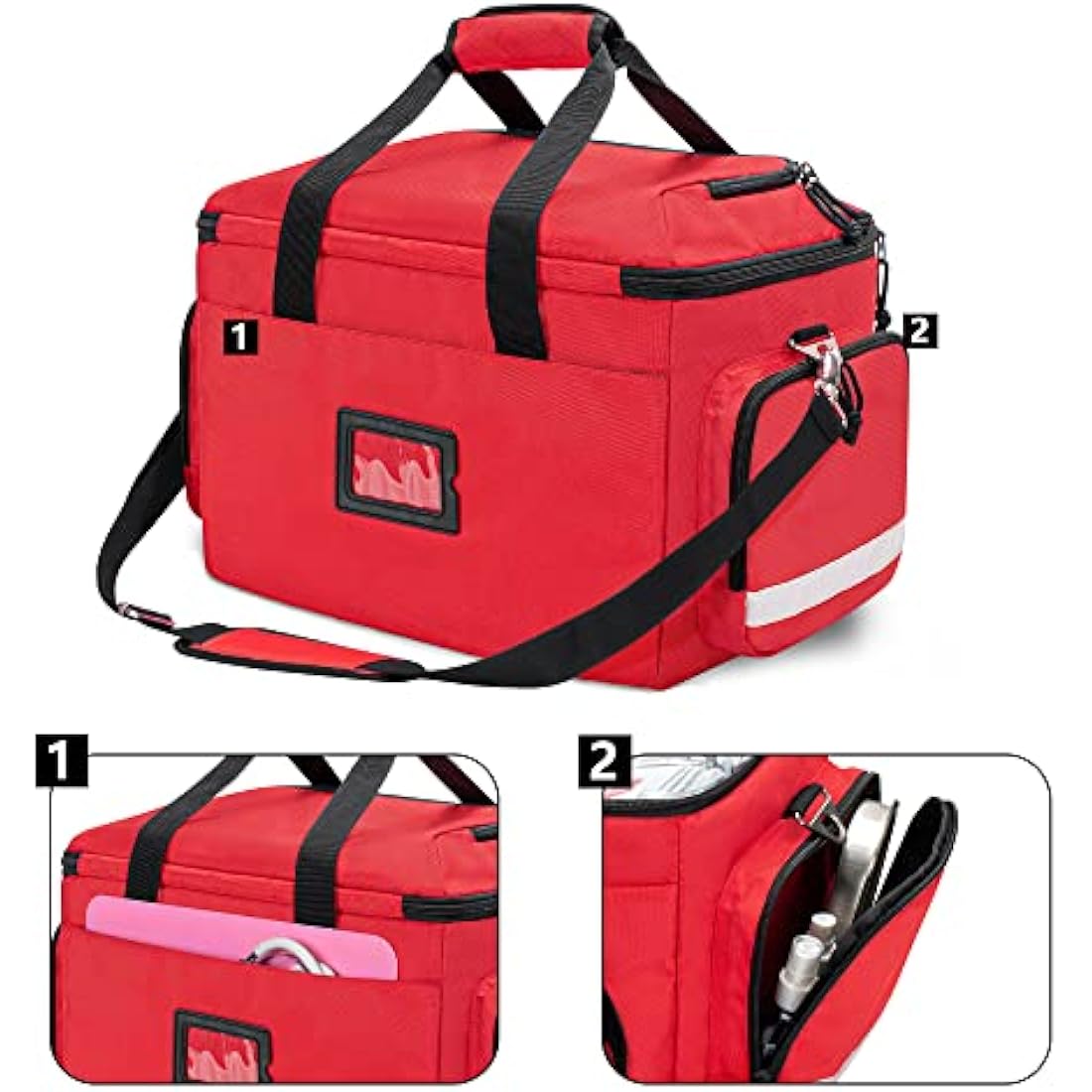 Damero First Responder Bag | EMT Trauma Medical Bag with Dividers