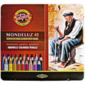 Koh-I-Noor Mondeluz Watercolor Pencils – Assorted Colors, Set of 48