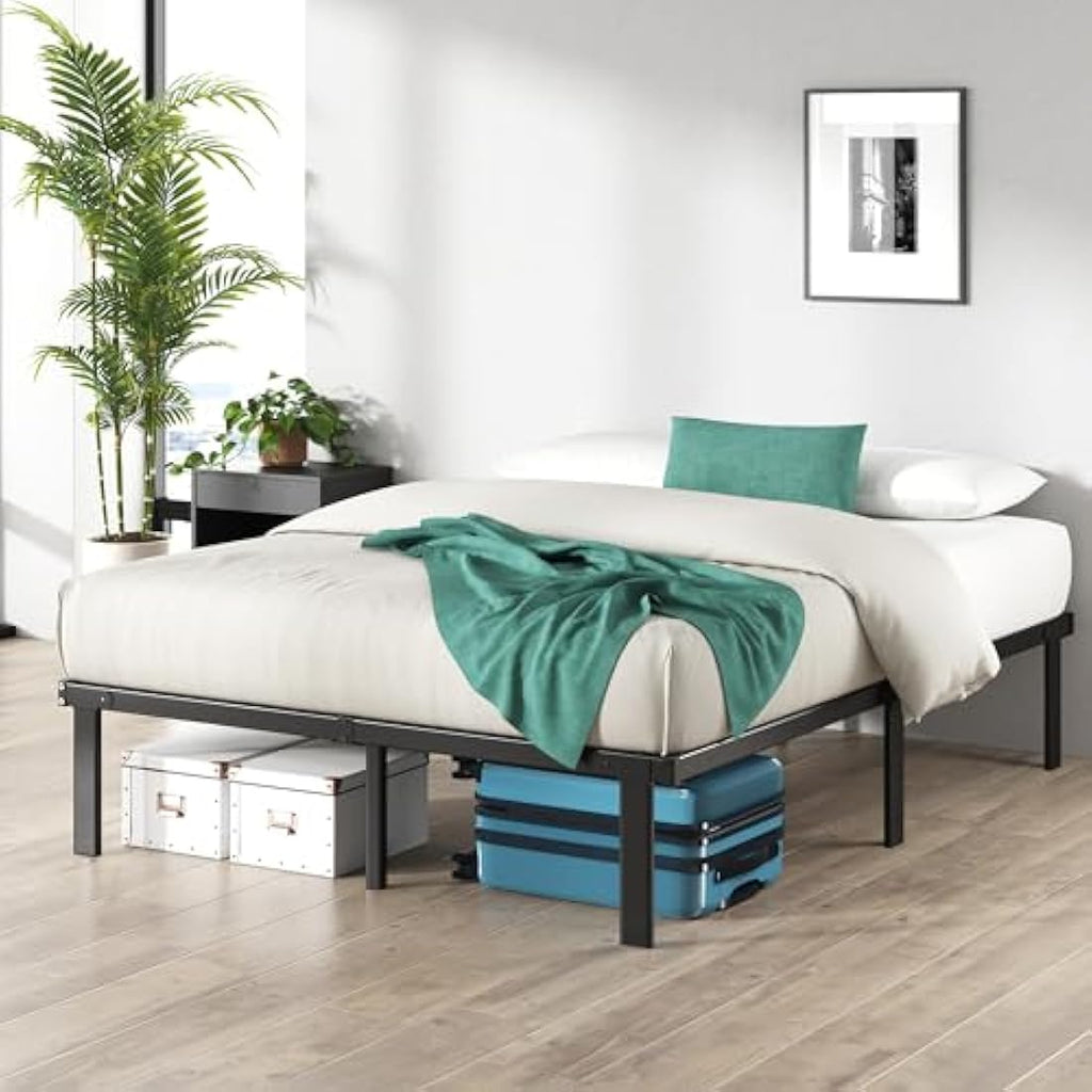 Zinus Caleb Super King Metal Bed Frame | 180x200cm Steel Platform Bed