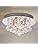 A1A9 Modern K9 Crystal Flush Mount Chandelier | Chrome 4-Light Ceiling Lamp