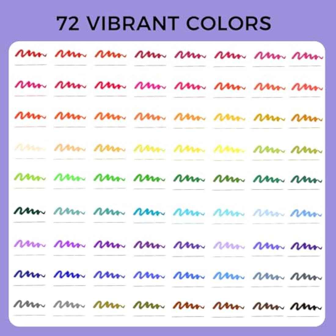 Artecho 72 Dual Tip Brush Pens | Fineliner & Felt Tip Markers for Art