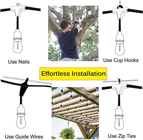 30M Outdoor Festoon String Lights – 30 Sockets & Shatterproof