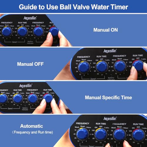 Aqualin Dual Outlet Hose Water Timer – Electronic Garden Irrigation System