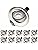 Sanlumia 10X LED Recessed Downlight – 5W Cool White Slim Tilt Spotlight