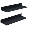HNVNER Black Bathroom Shelves No Drill, Metal Shower Caddy 2 Pack, 40 cm - image 1