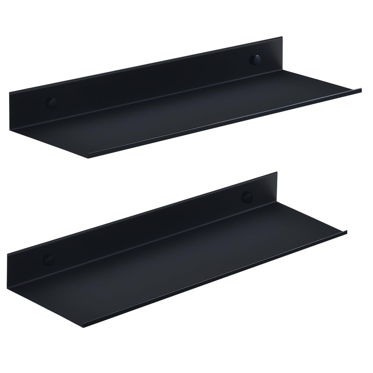 HNVNER Black Bathroom Shelves No Drill, Metal Shower Caddy 2 Pack, 40 cm - image 1