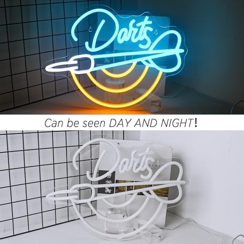 Horseneon Dartboard Neon Sign – LED Wall Decor for Bar and Game Room