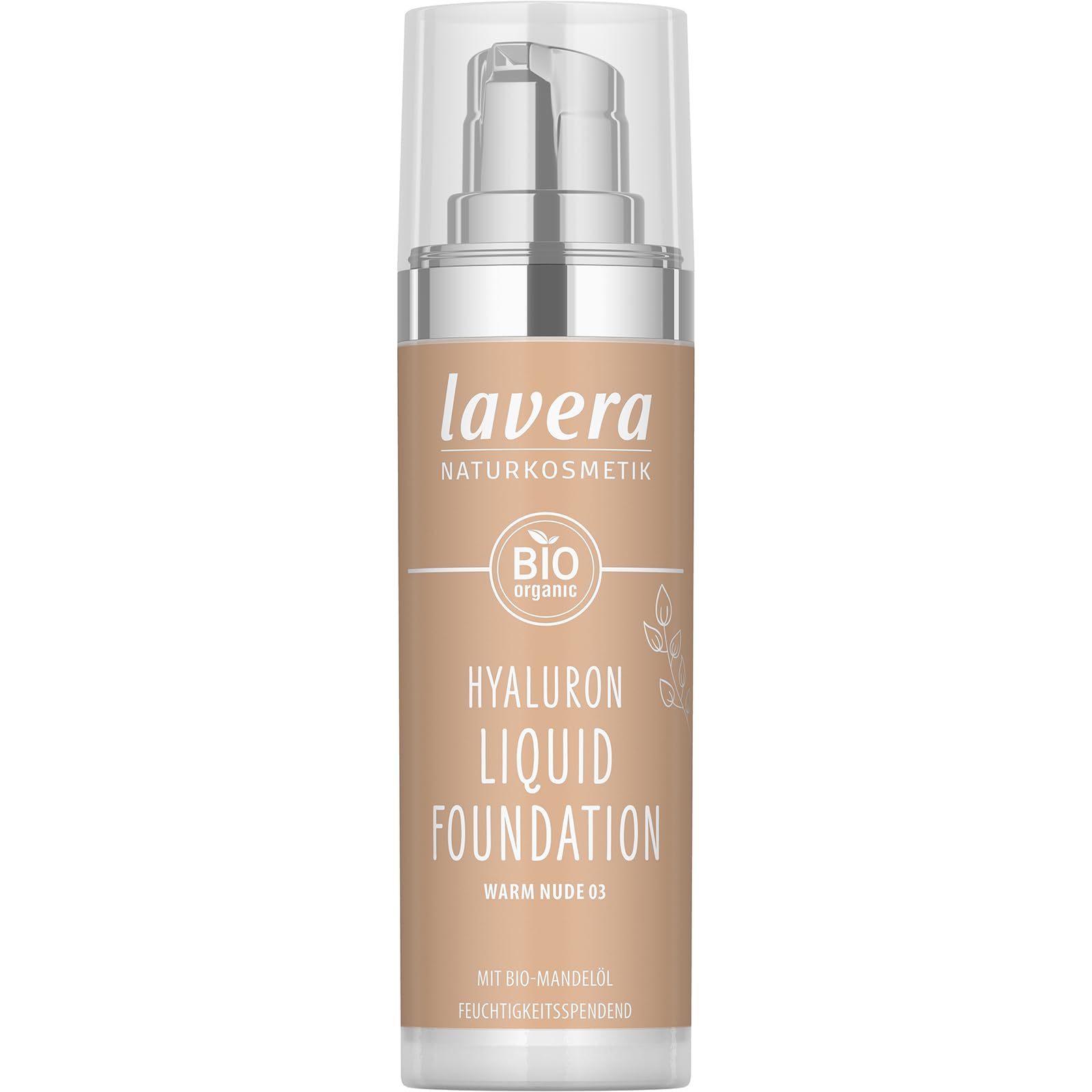 lavera Hyaluron Liquid Foundation – Warm Nude 03 – Moisturizing Vegan