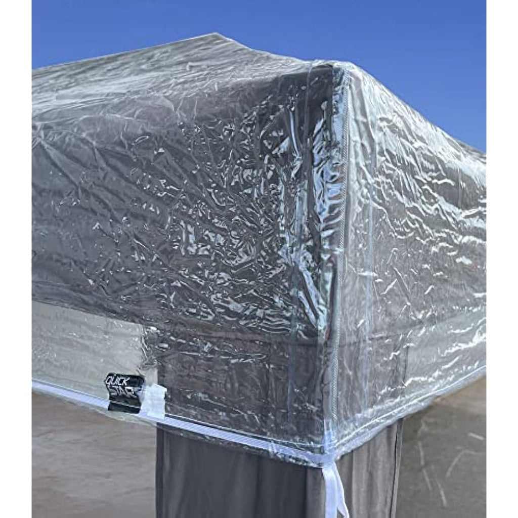 Gazebo Protective Cover – 3x3m Waterproof Transparent PVC