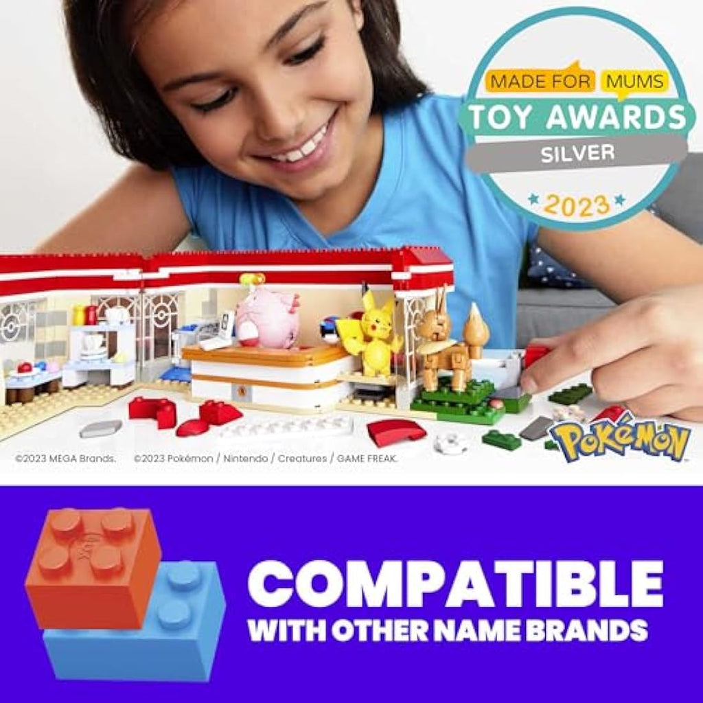 MEGA Pokémon Center Forest Playset – 648 Piece Motion Building Toy