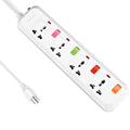 Jolof Store UK to USA Travel Extension Lead | 4 Way Power Strip - 1.8M